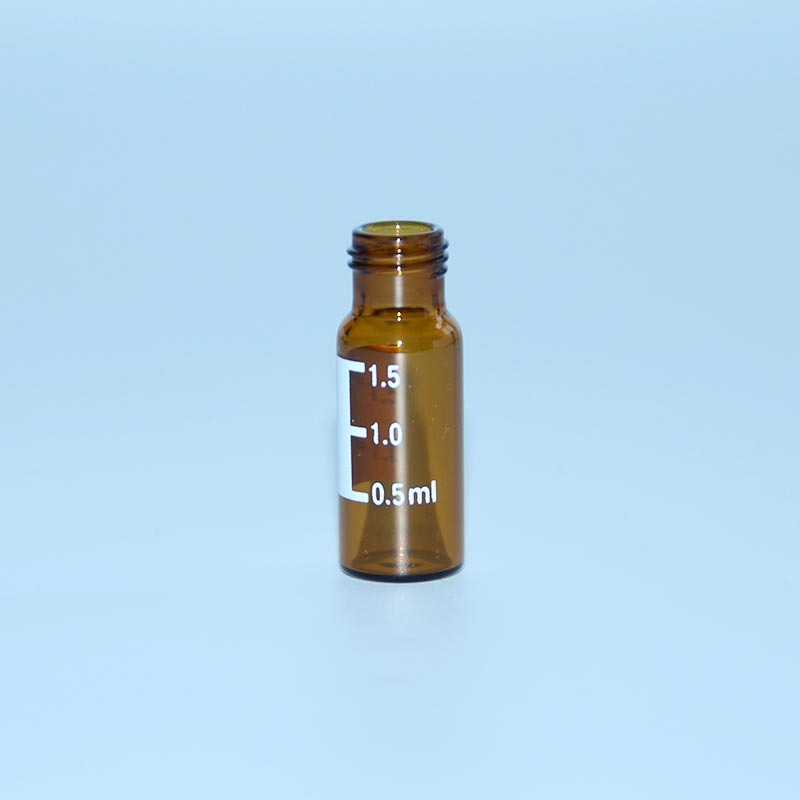 Wide Opening 2ml Graduated Glass Sample Vials Amber Vials
